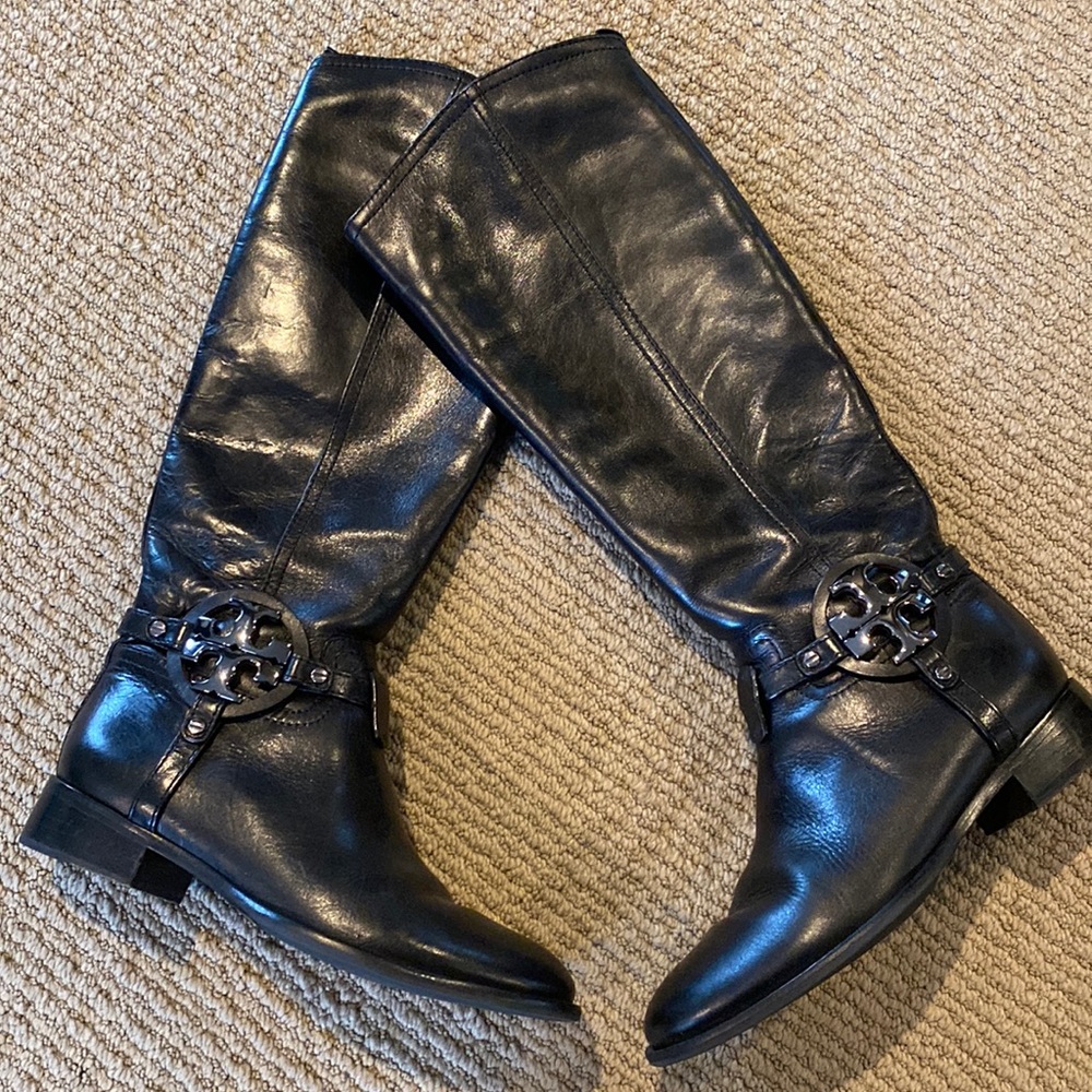 Tory Burch black leather boots